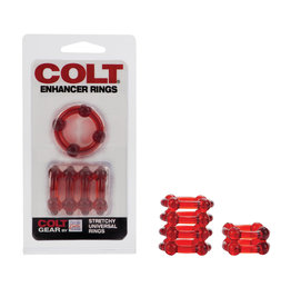 California Exotic Novelties Colt Enhancer Rings - Red