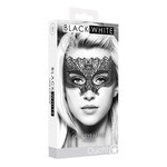 Shots Ouch! Shots Ouch Black & White Lace Eye Mask - Princess Black