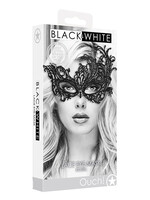 Shots Ouch! Shots Ouch Black & White Lace Eye Mask - Royal Black