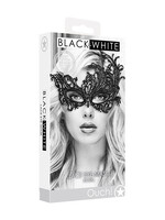 Shots Ouch! Shots Ouch Black & White Lace Eye Mask - Royal Black