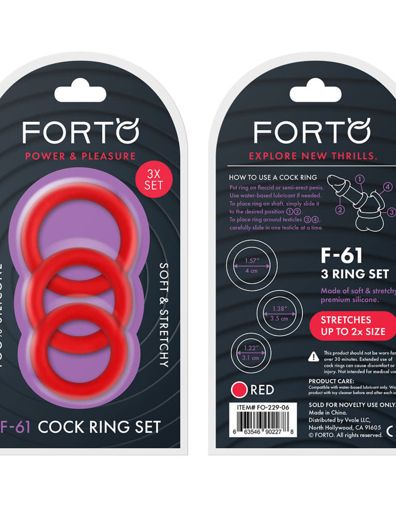 Forto F-61: Forto 3 Piece C-Ring Set