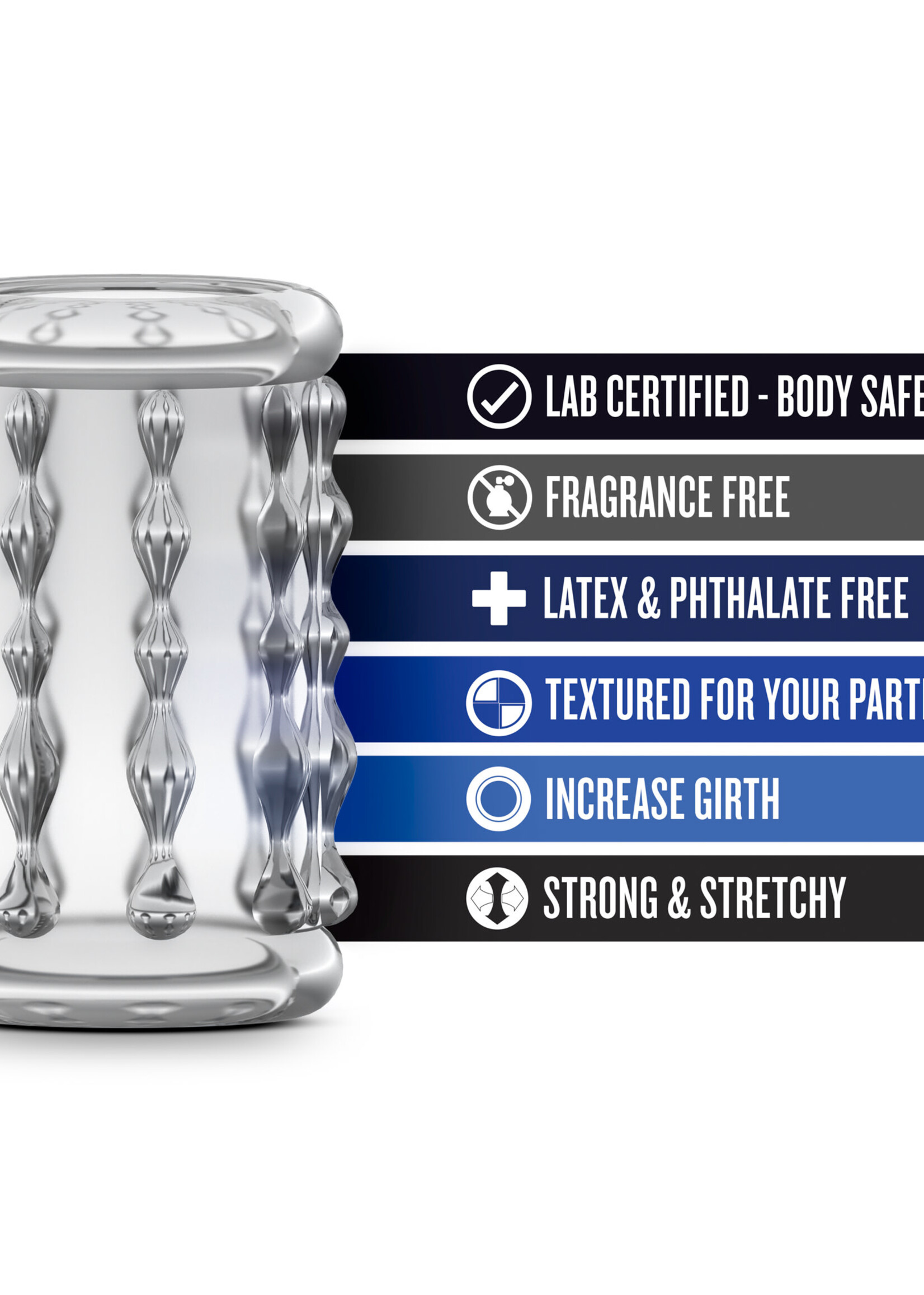 Blush Novelties Stay Hard Cock Sleeve 04 - clear