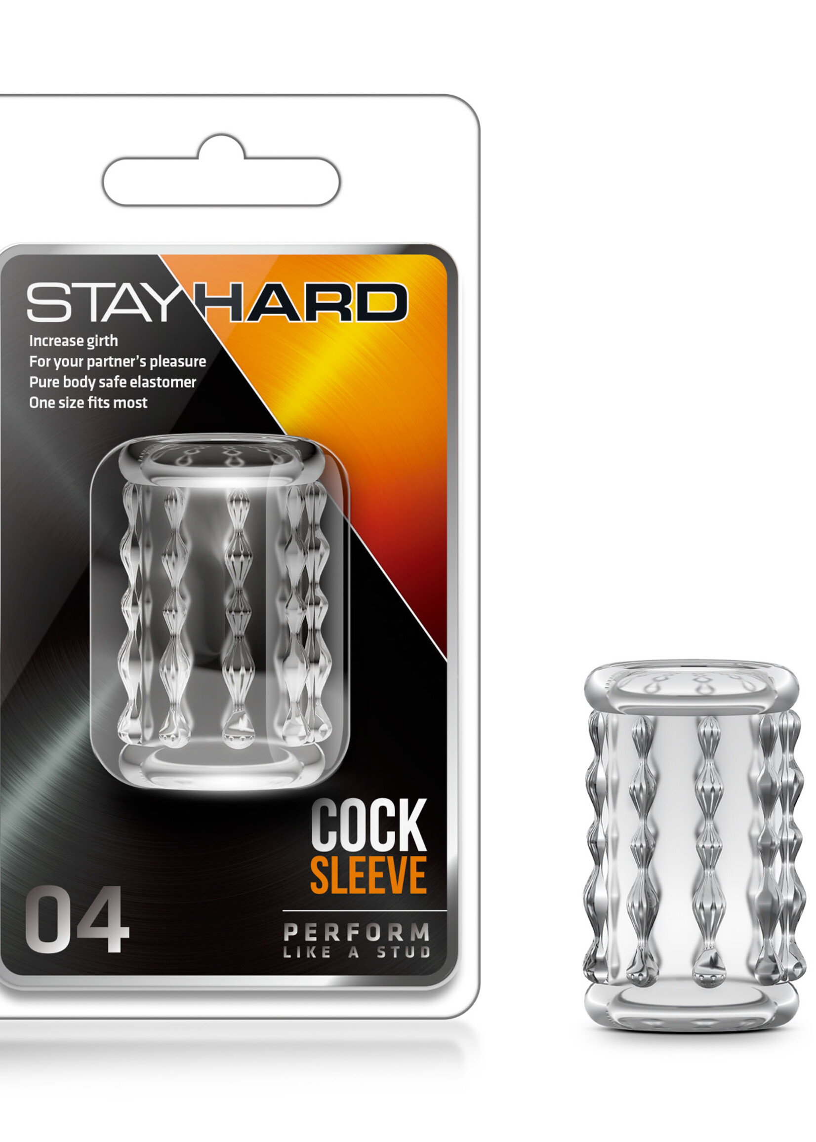 Blush Novelties Stay Hard Cock Sleeve 04 - clear