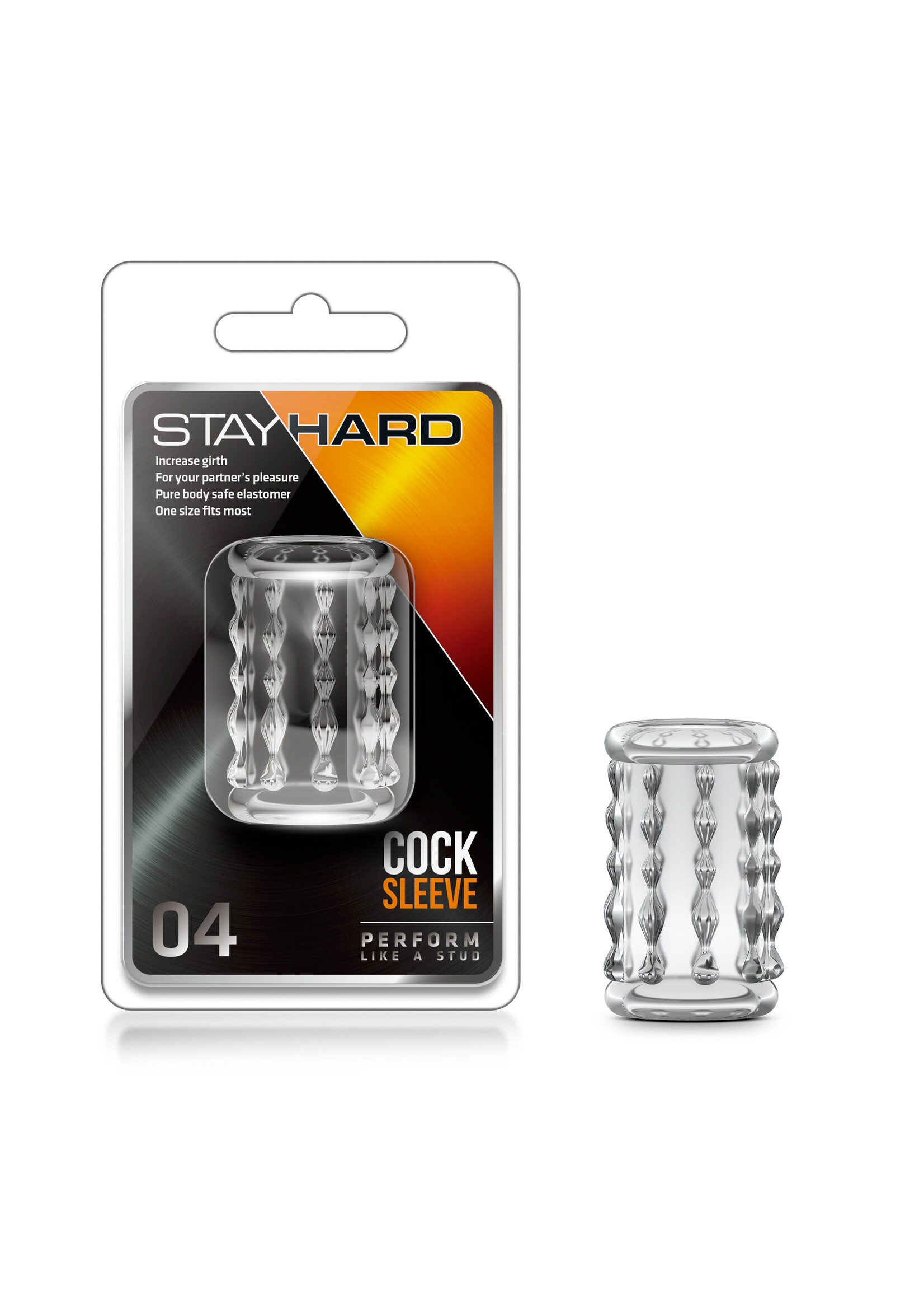 Blush Novelties Stay Hard Cock Sleeve 04 - clear