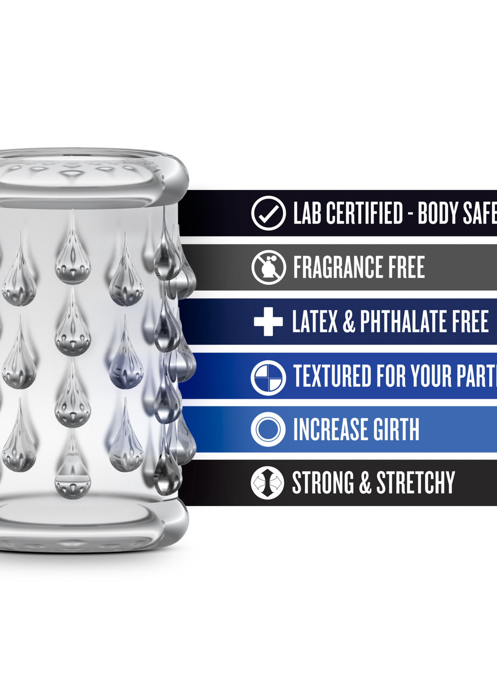 Blush Novelties Stay Hard Cock Sleeve 05 - clear penis Sleeve