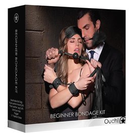 Shots Ouch! Ouch! Kits Beginners Bondage Kit 6pc - Black