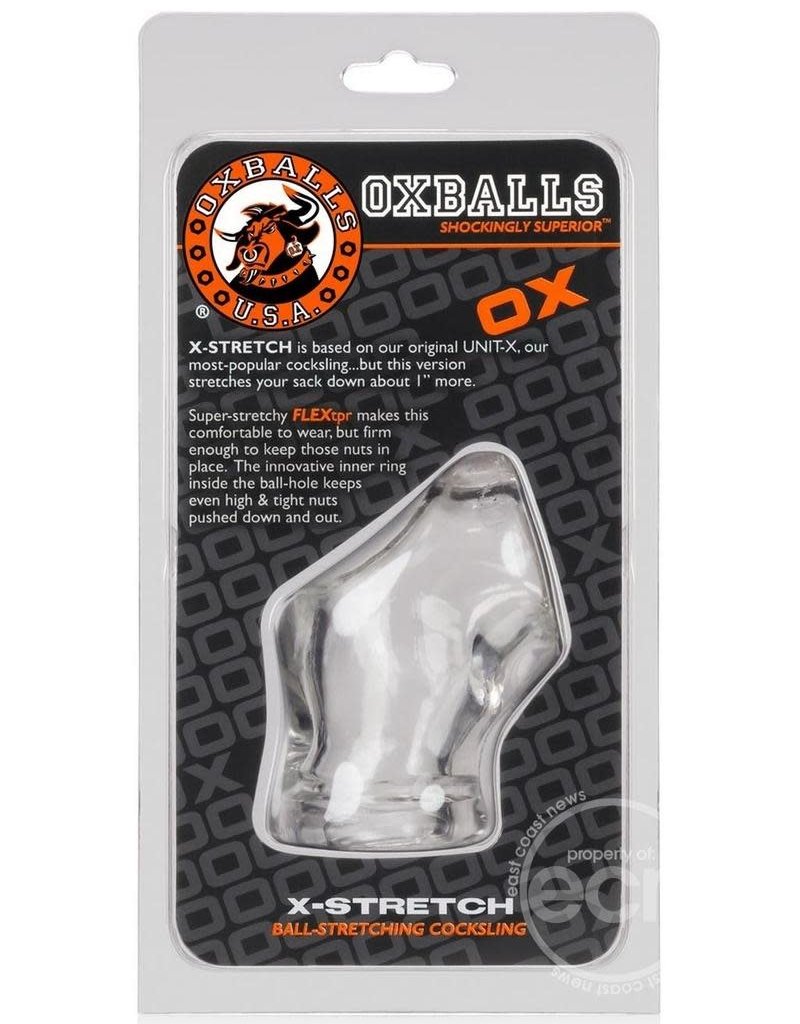 Oxballs Unit X Stretch Ball Stretcher Atomic Jock - Clear