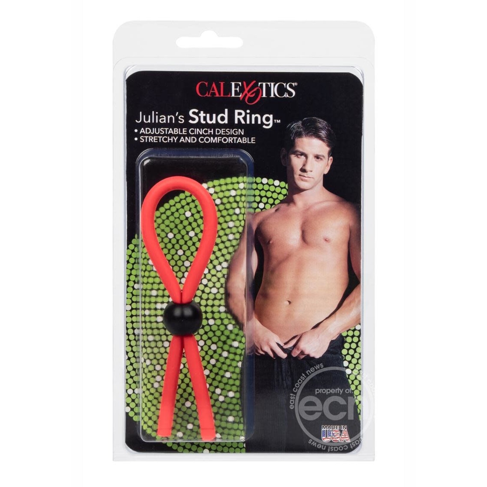 California Exotic Novelties Julian Stud Ring - 1 pc - Assorted Color