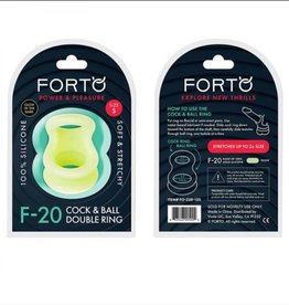 Forto F-20: Double Ring Balls Stretcher - Glow