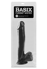 Pipedream Basix Rubber Works 12 Inch Suction Cup Dong - Black