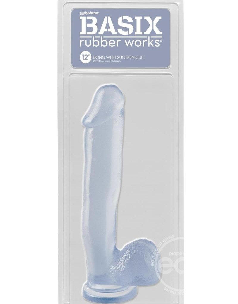 Pipedream Basix Rubber Works 12 Inch Suction Cup Dong