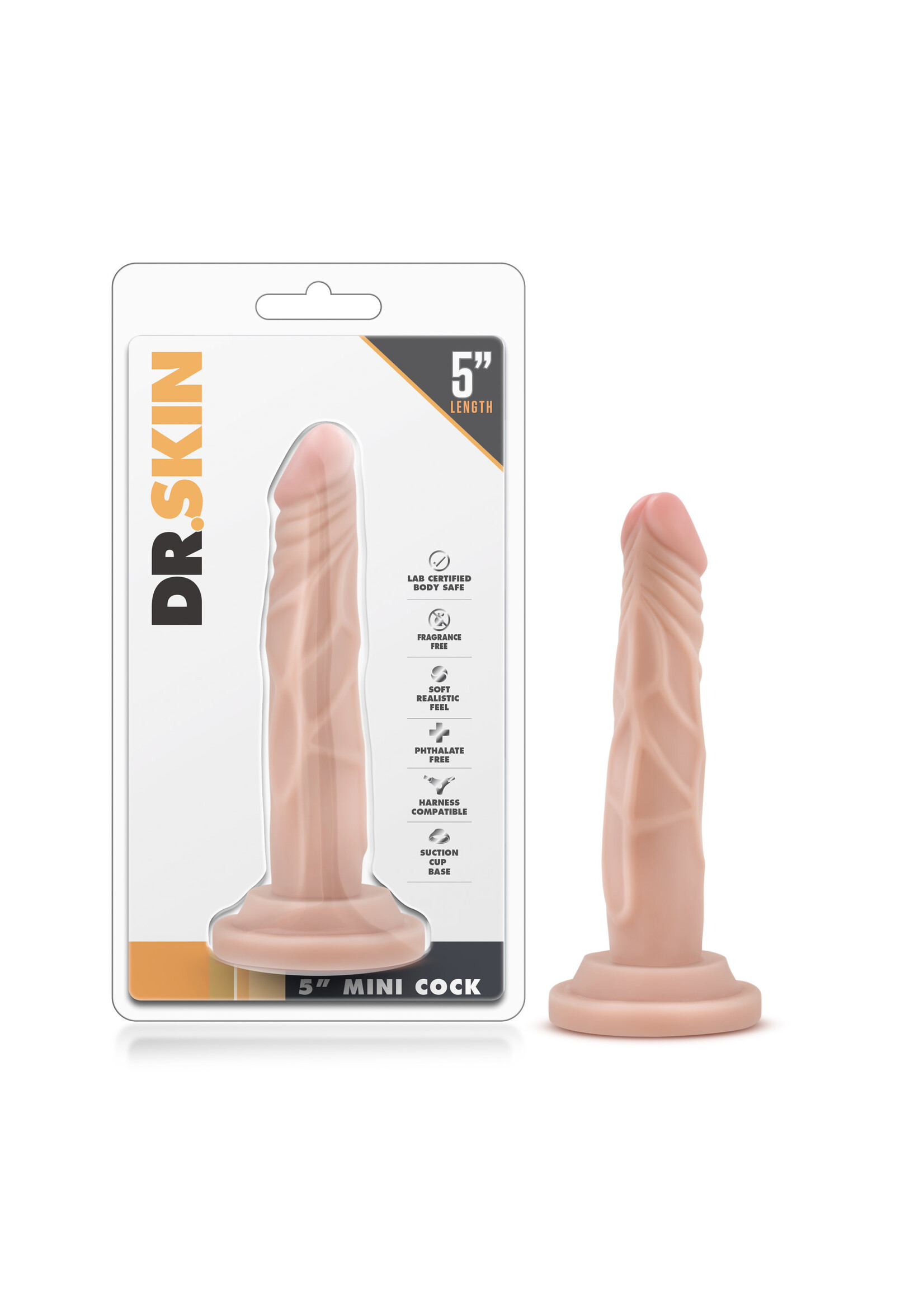 Blush Novelties Dr. Skin - 5 Inch Mini Cock - Vanilla