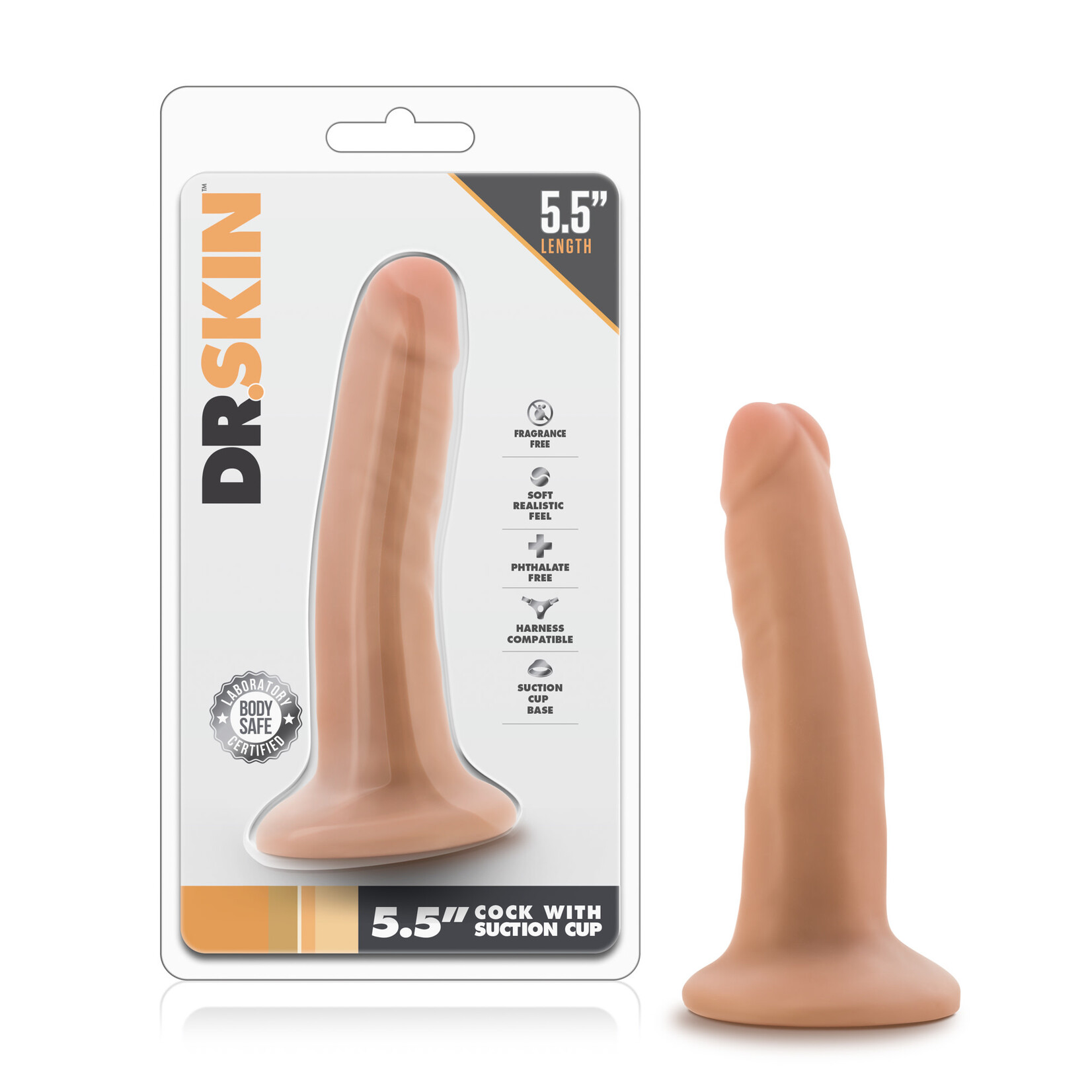 Blush Novelties Dr. Skin - 5.5 Inch Cock With Suction Cup - Vanilla