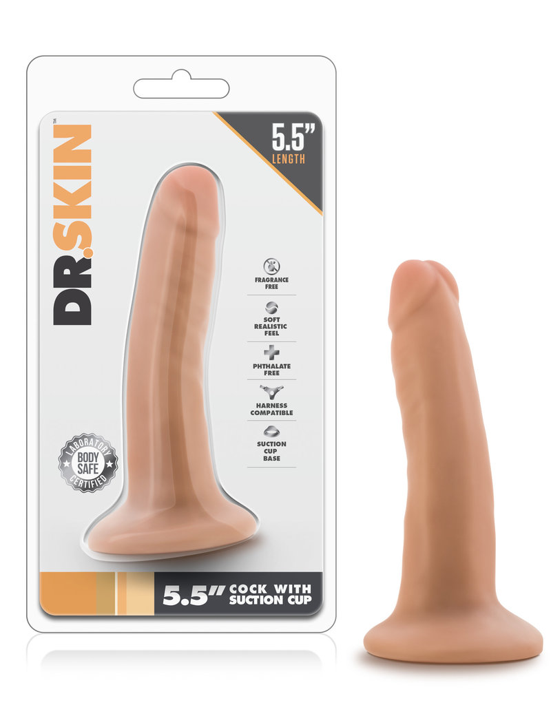 Blush Novelties Dr. Skin - 5.5 Inch Cock With Suction Cup - Vanilla