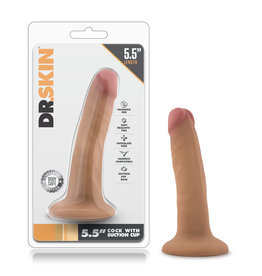 Blush Novelties Dr. Skin - 5.5 Inch Cock With Suction Cup - Mocha