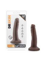 Blush Novelties Dr. Skin - 5.5 Inch Cock With Suction Cup - Chocolate