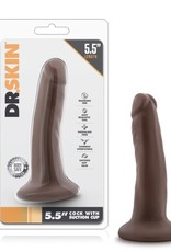 Blush Novelties Dr. Skin - 5.5 Inch Cock With Suction Cup - Chocolate