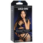 Doc Johnson Signature Strokers Lulu Chu Ultraskyn Pocket Masturbator - Pussy - Vanilla