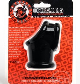 Oxballs Powersling Cocksling With Ballstretcher - Black