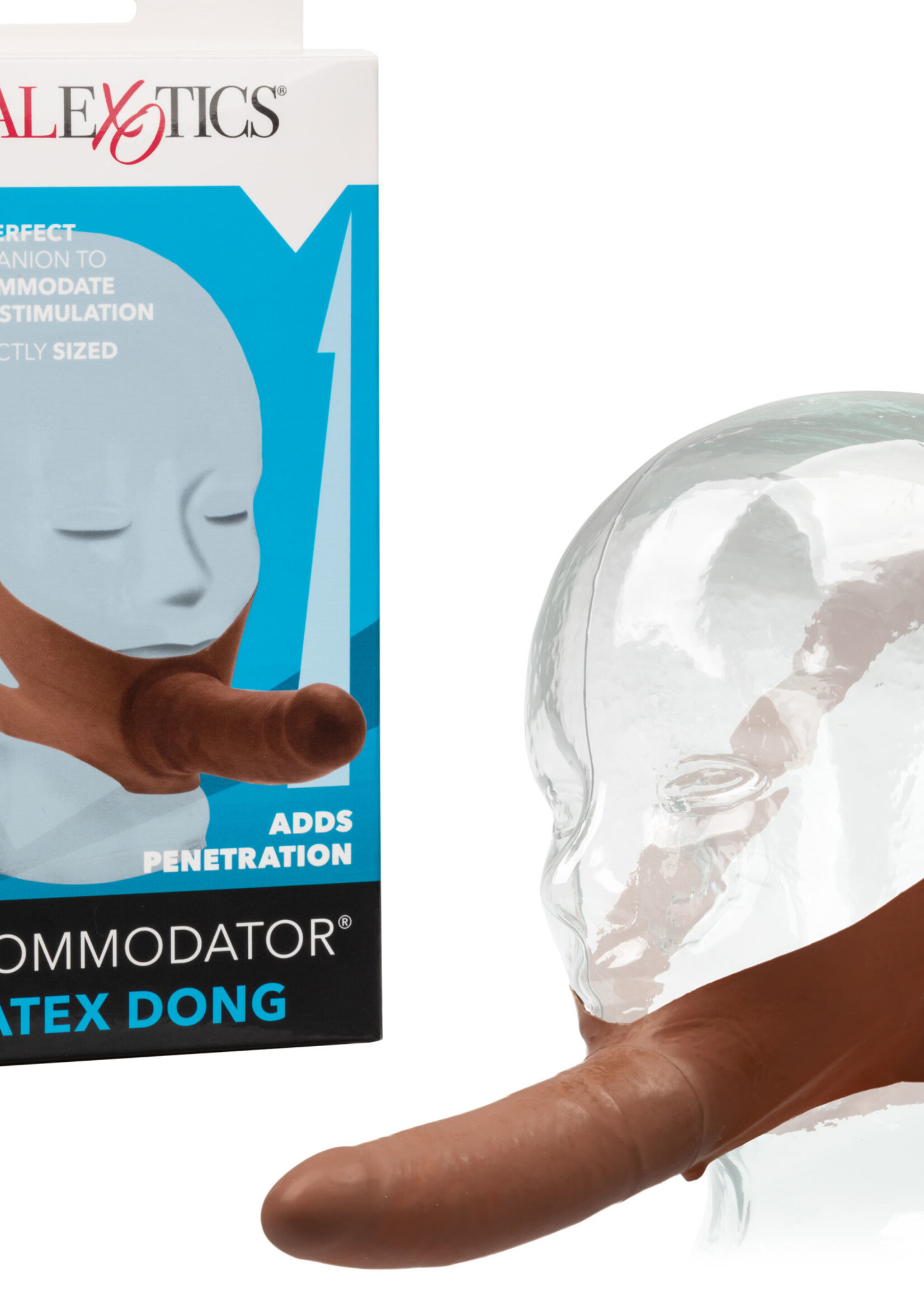 Calexotics The "Original" Accommodator Latex Dong - Brown