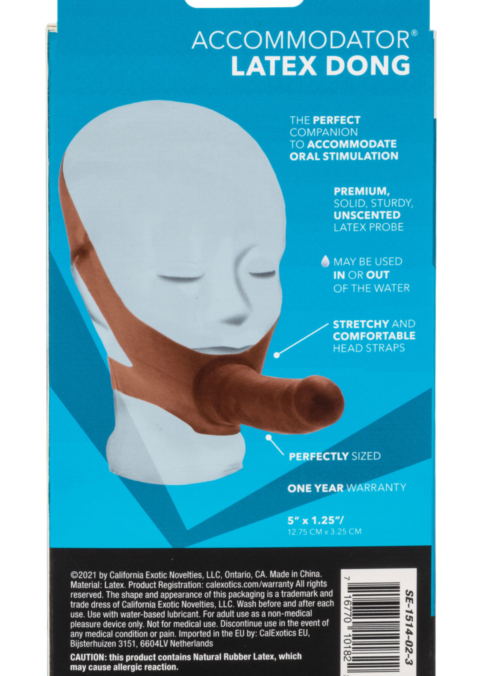 Calexotics The "Original" Accommodator Latex Dong - Brown