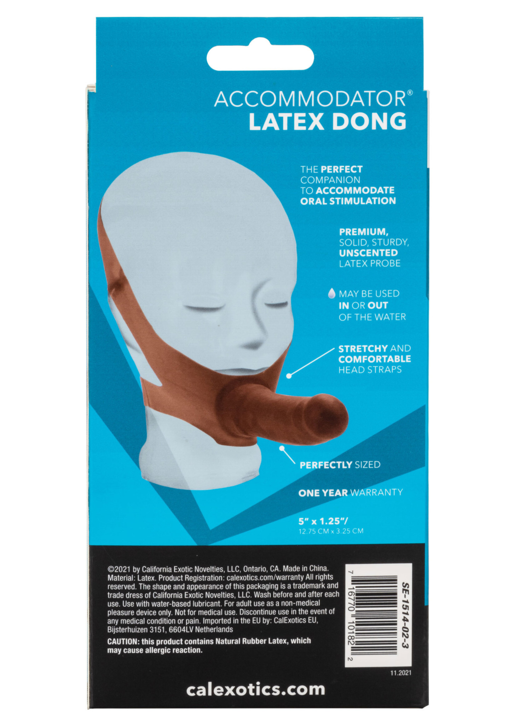 Calexotics The "Original" Accommodator Latex Dong - Brown