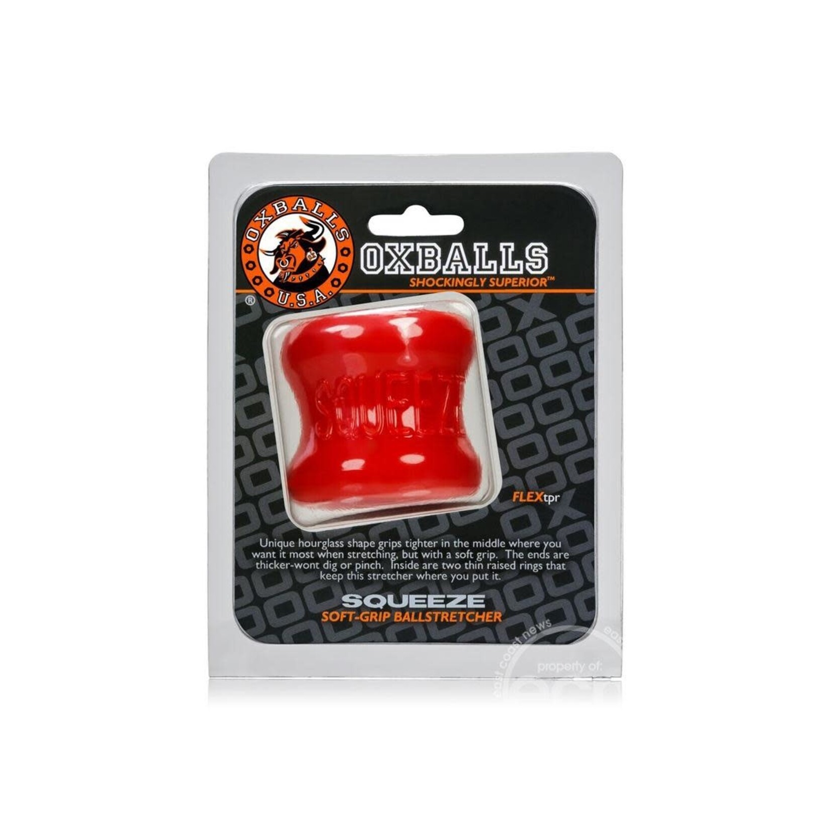 Oxballs Squeeze Soft - Grip Ballstretcher - Red