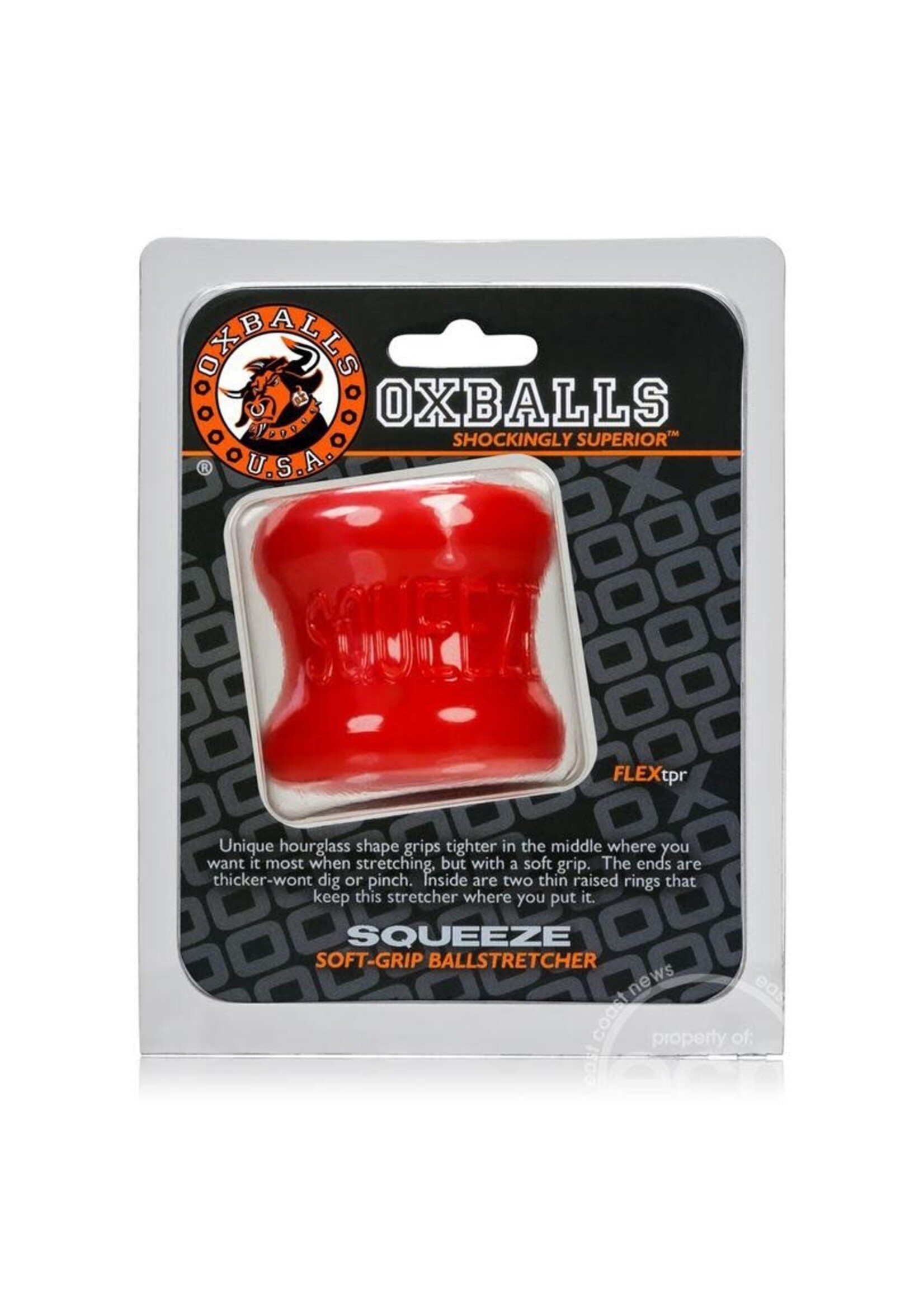 Oxballs Squeeze Soft - Grip Ballstretcher - Red