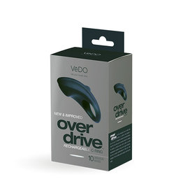 VeDO Over Drive Rechargeable Cock Ring - Black