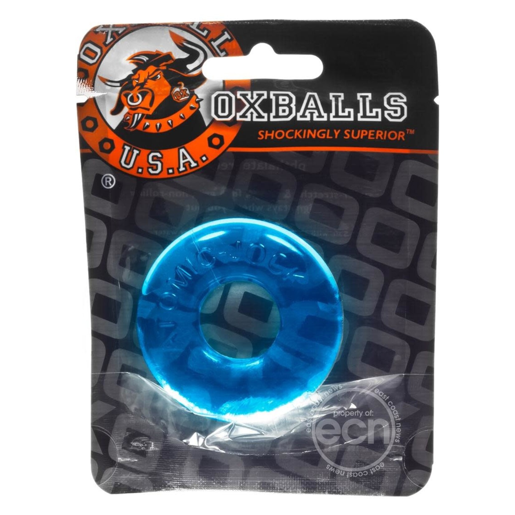 Oxballs Do-Nut-2 Large Atomic Jock Cockring - Ice Blue