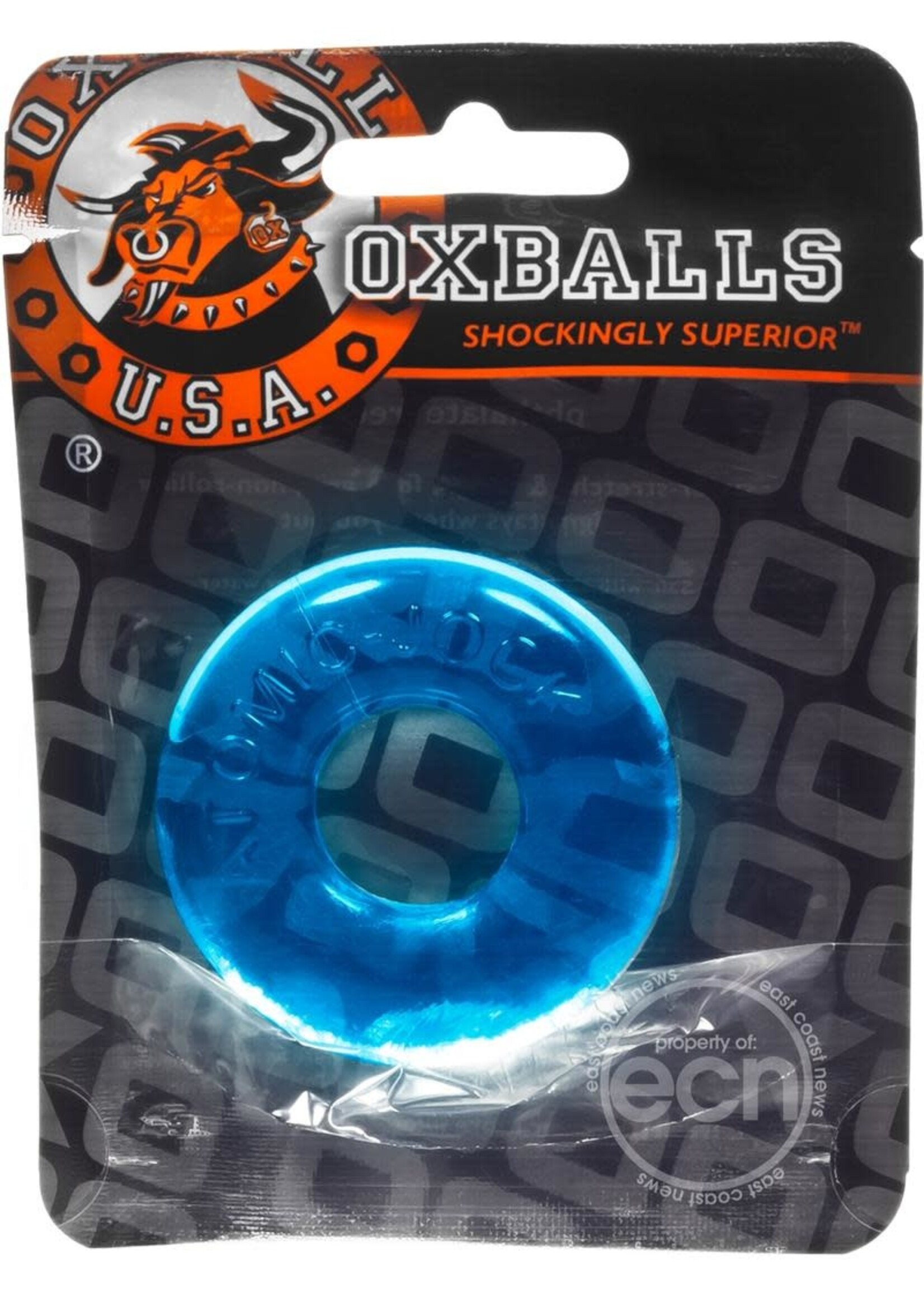 Oxballs Do-Nut-2 Large Atomic Jock Cockring - Ice Blue