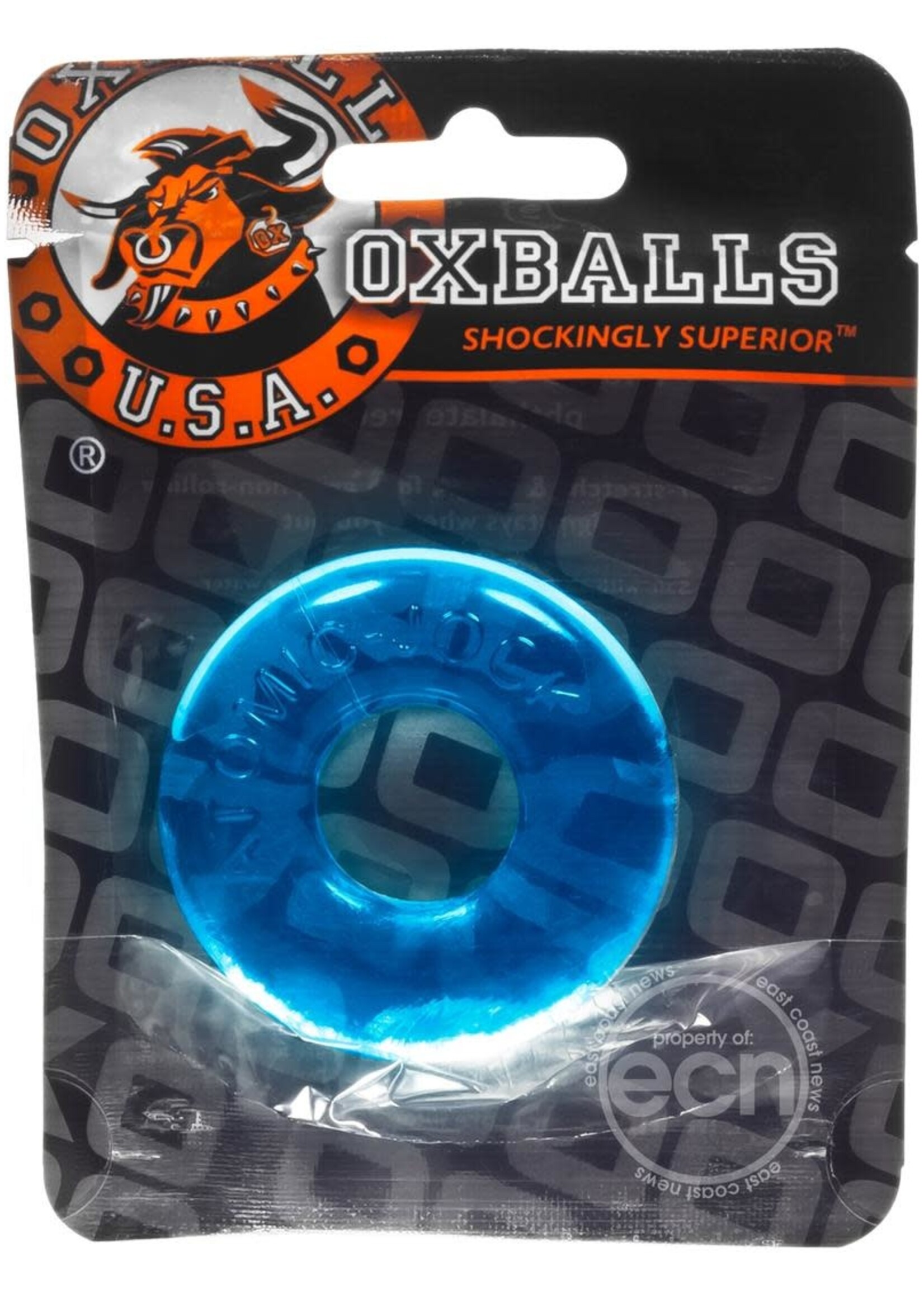 Oxballs Do-Nut-2 Large Atomic Jock Cockring - Ice Blue