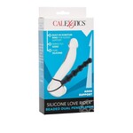 California Exotic Novelties Silicone Love Rider Beaded Dual Penetrator - Black