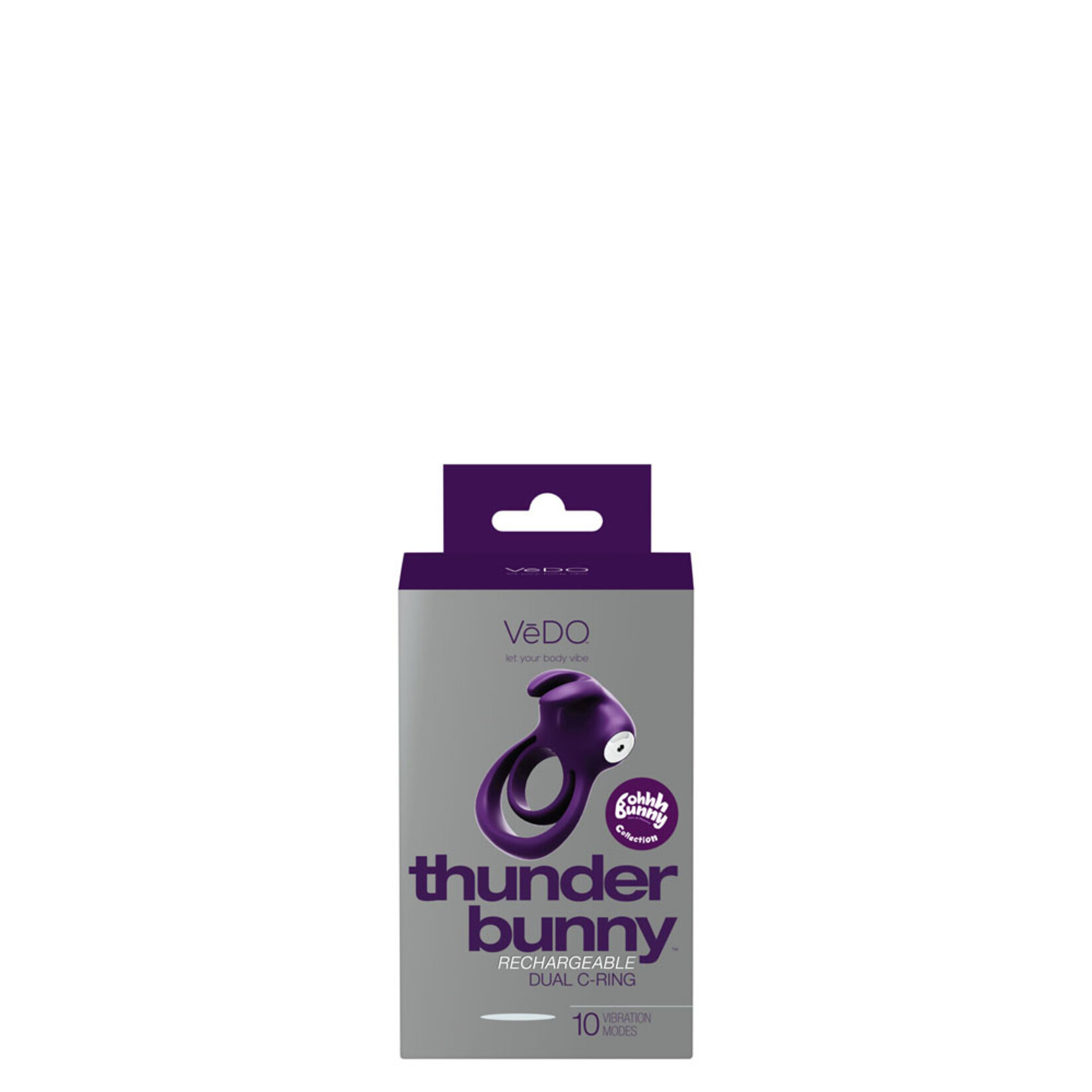 VeDO Thunder Bunny Rechargeable Dual Ring - Perfectly Purple