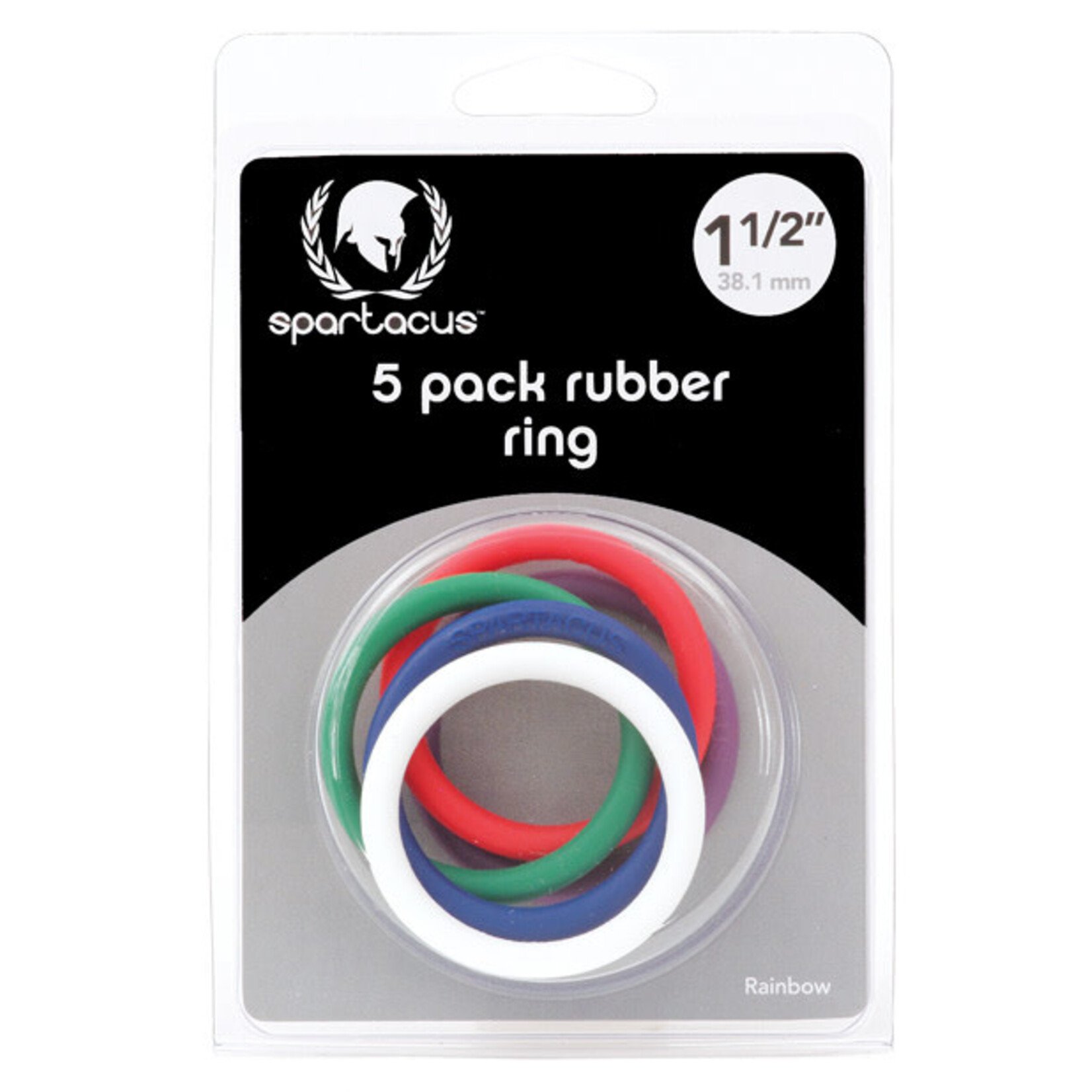Spartacus Rubber C-Ring Set - 1.5" - Rainbow