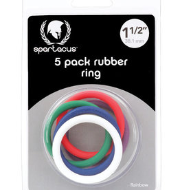 Spartacus Rubber C-Ring Set - 1.5" - Rainbow