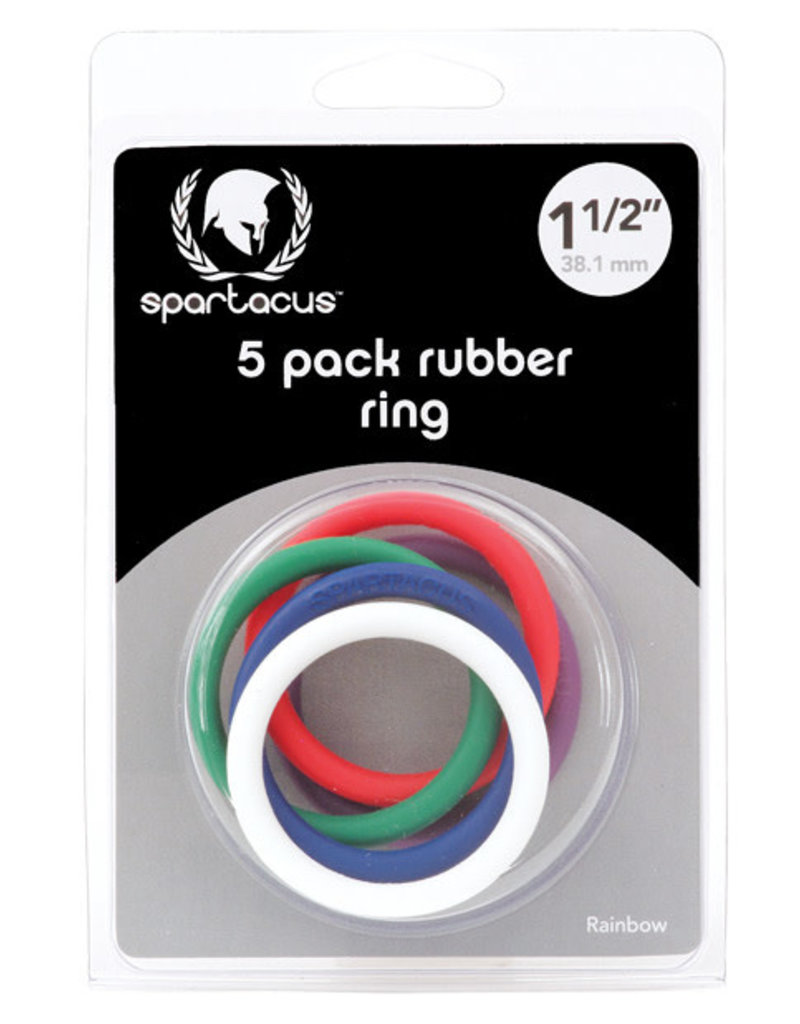 Spartacus Rubber C-Ring Set - 1.5" - Rainbow