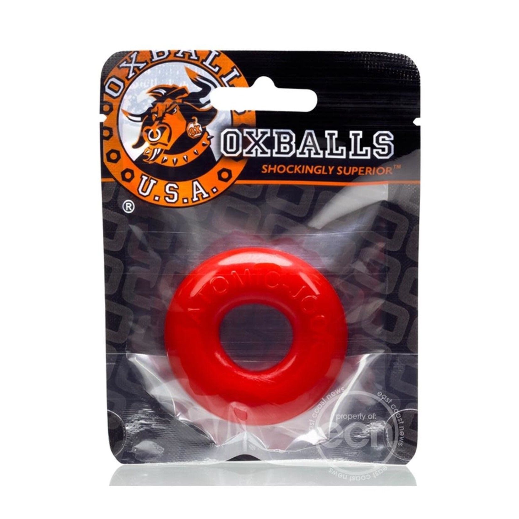 Oxballs Do-Nut-2 Large Atomic Jock Cockring - Red