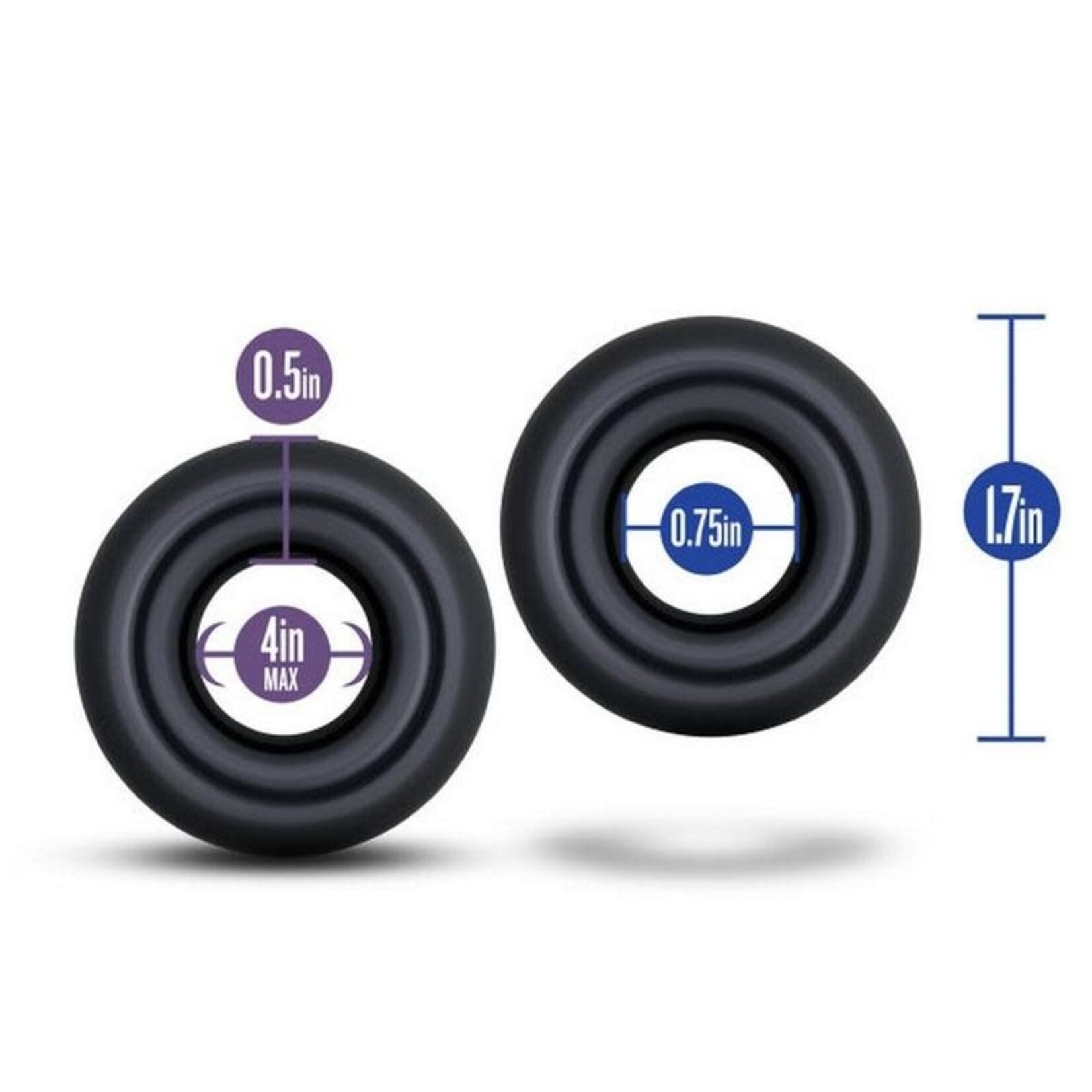 Blush Novelties Stay Hard Donut Rings - Over Sized