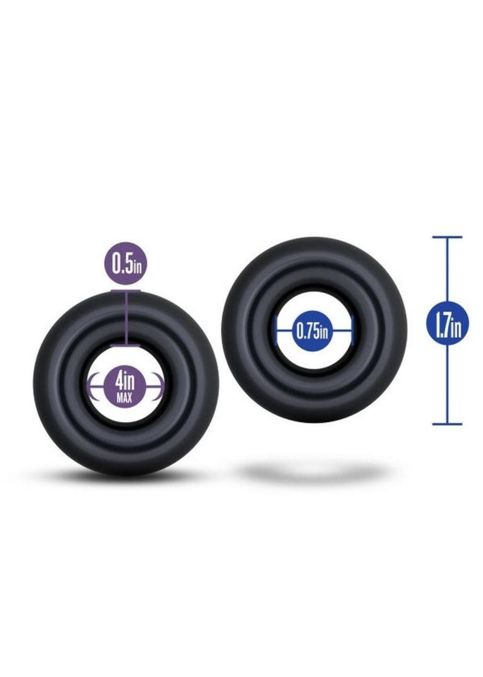 Blush Novelties Stay Hard Donut Rings - Over Sized