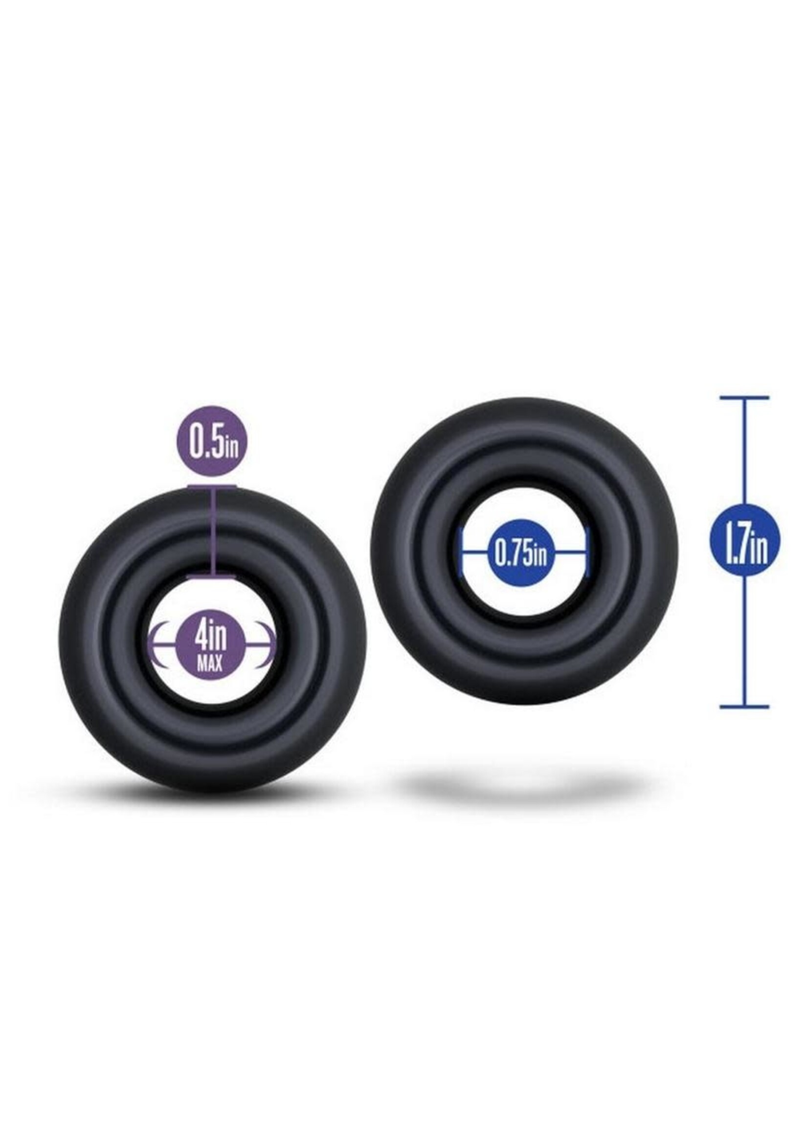 Blush Novelties Stay Hard Donut Rings - Over Sized