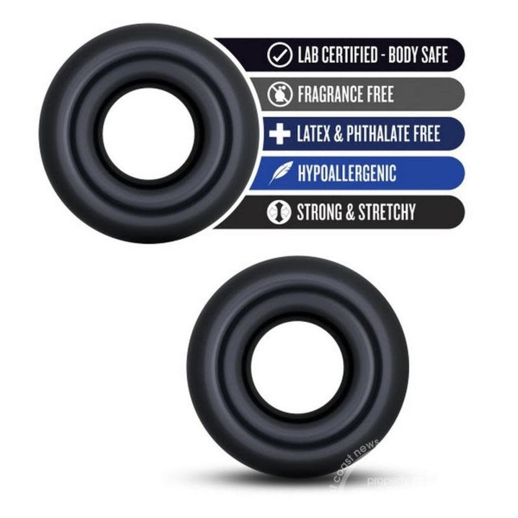 Blush Novelties Stay Hard Donut Rings - Over Sized