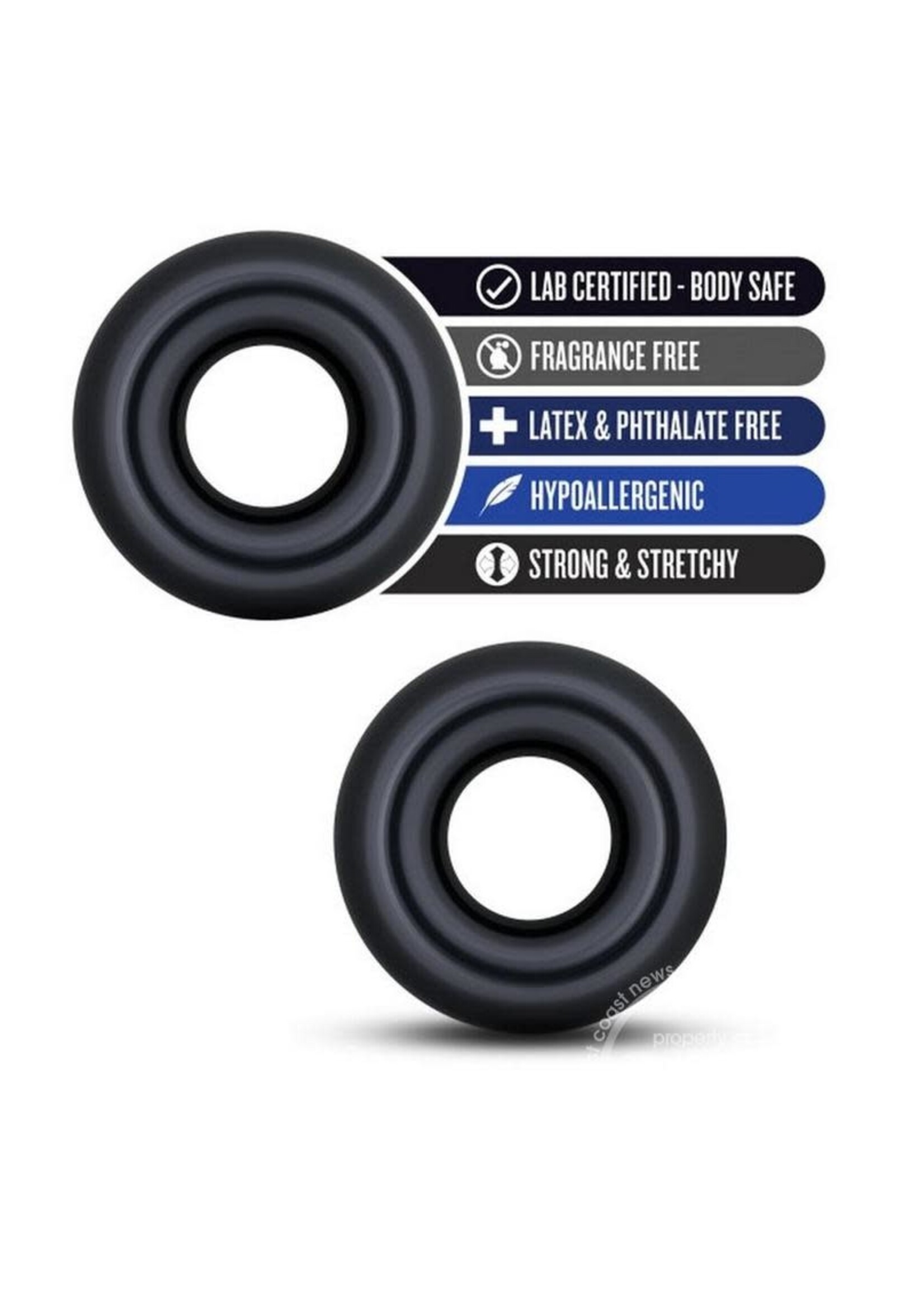 Blush Novelties Stay Hard Donut Rings - Over Sized