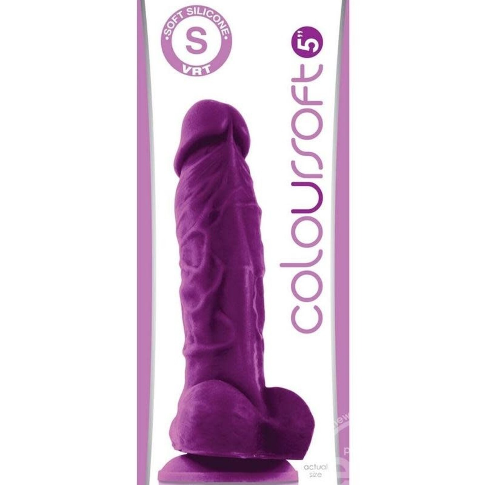 nsnovelties Coloursoft Silicone Realistic Dong Purple 5 Inch