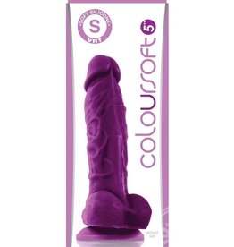 nsnovelties Coloursoft Silicone Realistic Dong Purple 5 Inch
