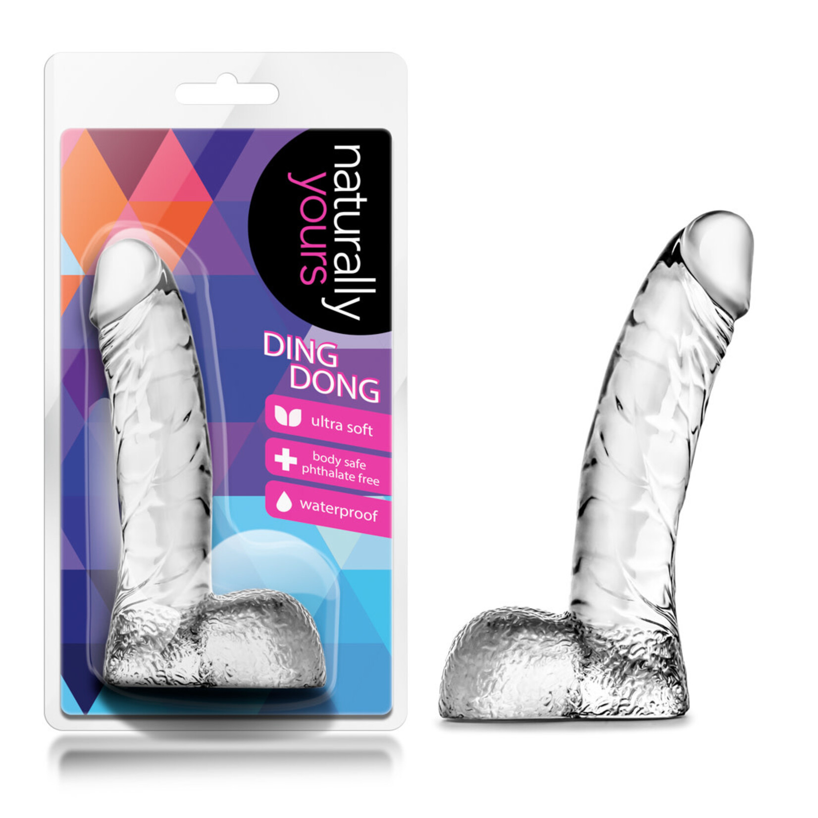 Blush Novelties Naturally Yours Ding Dong - Clear