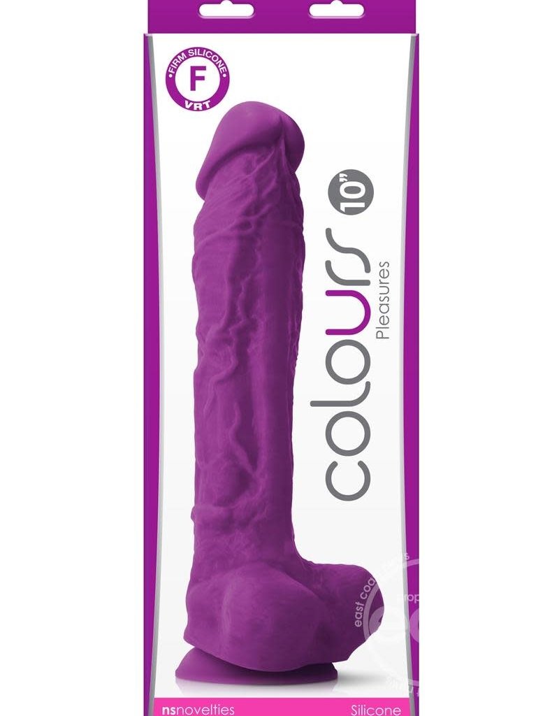 nsnovelties Colours Pleasures Silicone Dildo 10in