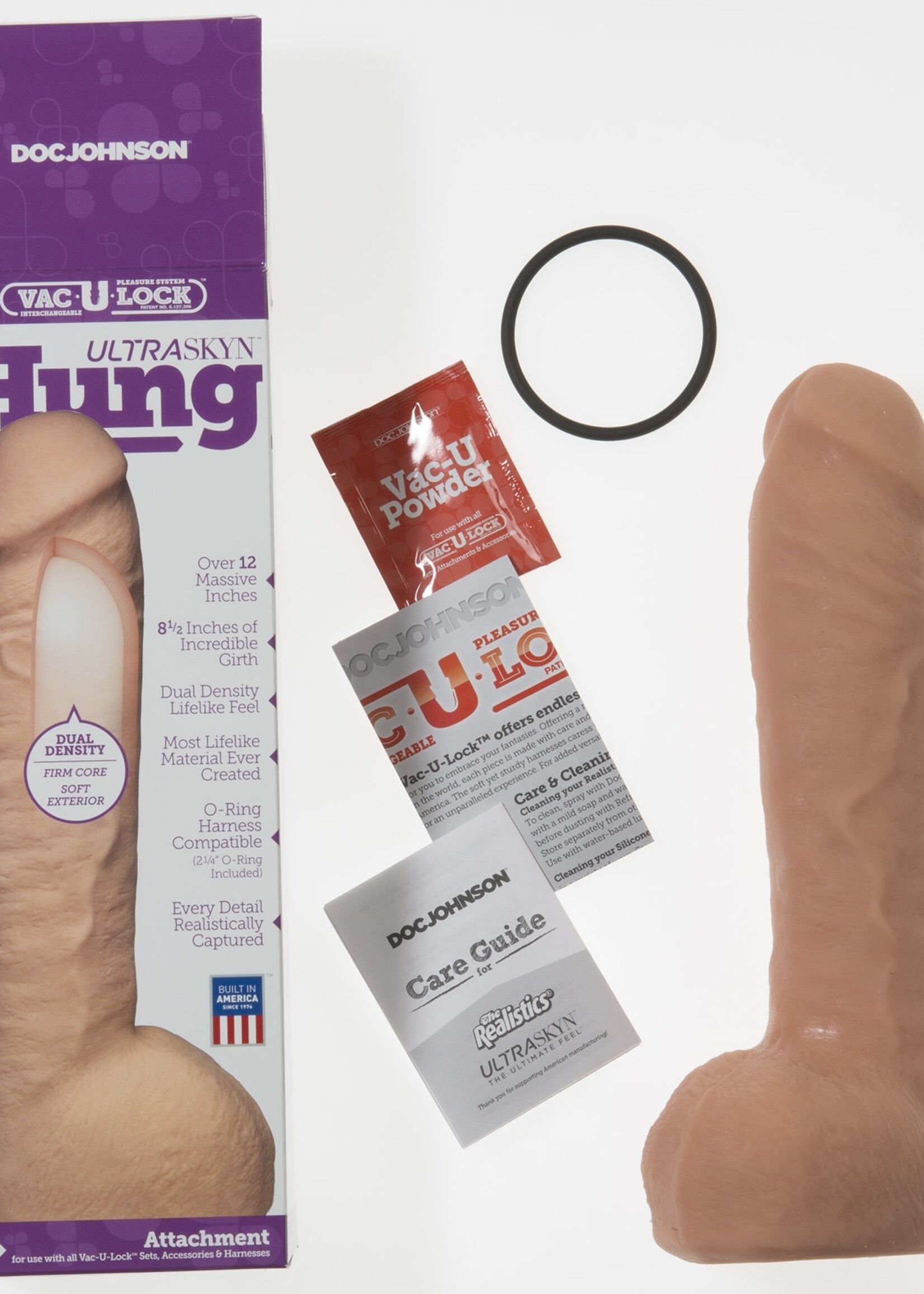 Doc Johnson Vac-U-Lock Ultraskyn Hung - Vanilla