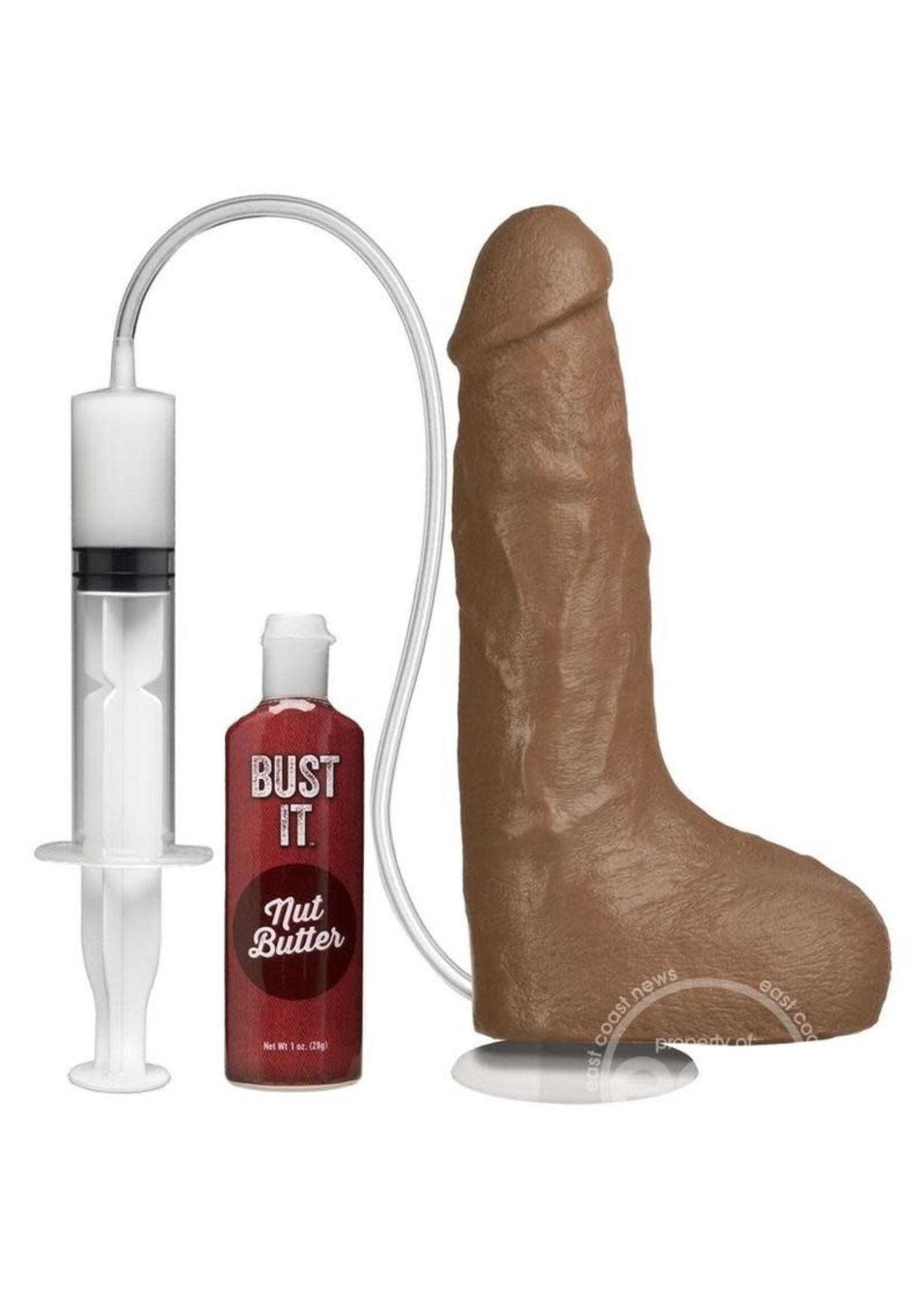 Doc Johnson Bust It Squirting Realistic Cock - Brown