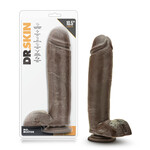 Blush Novelties Dr. Skin - Mr. Mister 10.5" Dildo With Suction Cup - Chocolate
